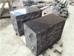Black Basalt Natural Split Mongolia Black Cube