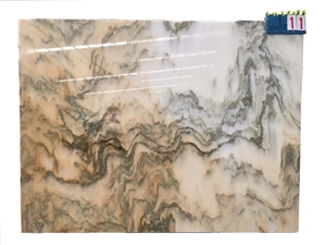 Chinese Landscape Painting Marble Slabs Wall Cover
