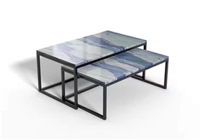 Classical Blue Azul Macaubas Table Furniture