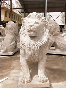 Garden Decoration Granite Handcraft Lion Sculpture