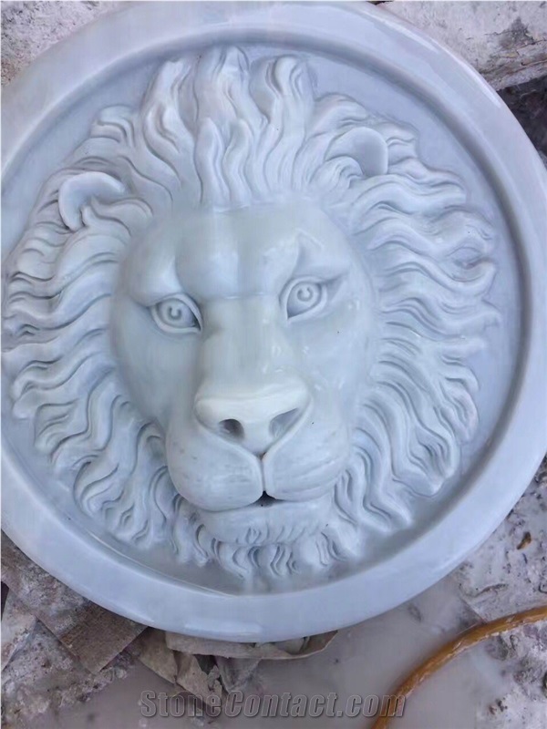 Garden Decoration Handcraft Lion Head Sculpture