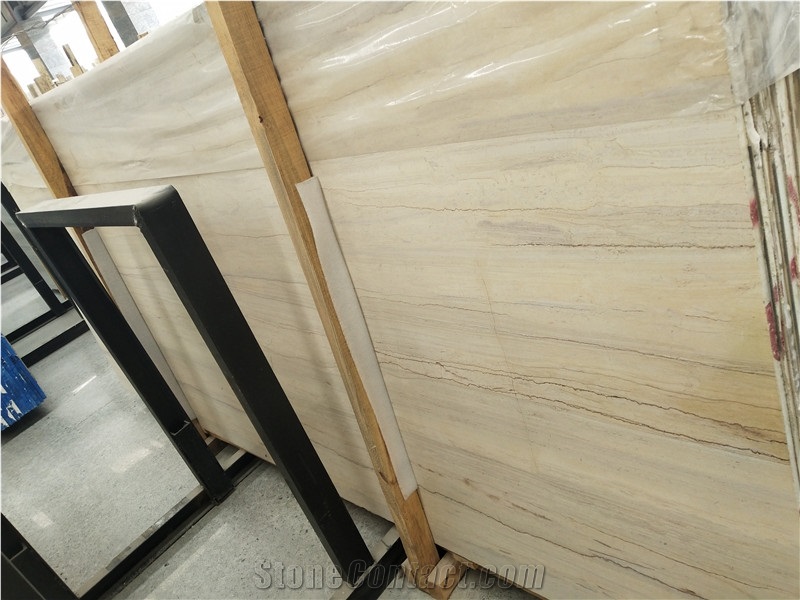 Ginkgo Wooden Vein Polished Marble Slabs Tile
