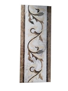 Marble Inlay Floor Trim Border Covering Tile Decoration