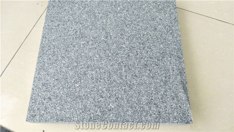 New G654 Flamed Dark Grey Granite Tiles Slab, Wall