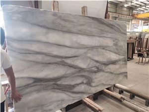White Marble Slab Marble Grey Pattern Walling Tile