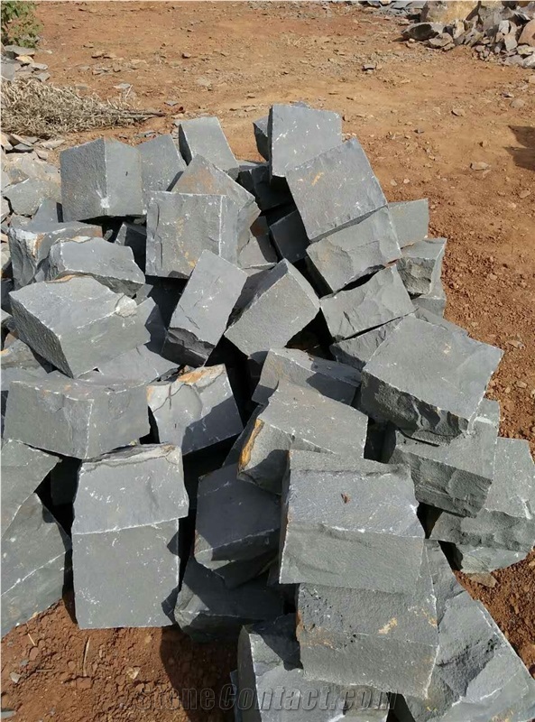 Zhangpu Black Basalt Paving Cube Stone