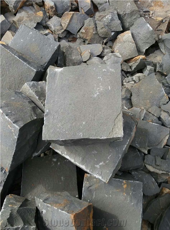Zhangpu Black Basalt Paving Cube Stone