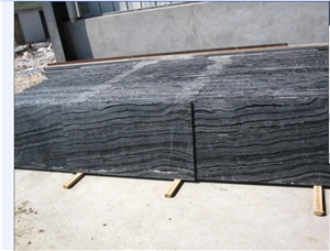 China Ancient Black Wood Vein Marble Slabs,Tiles