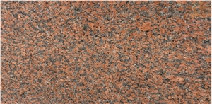 Maple Red Granite Slabs, China Red Granite