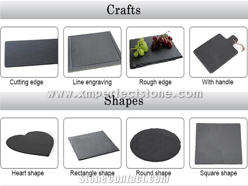 Beautiful Black Craft Slate Dinner Plate