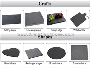 Beautiful Black Craft Slate Dinner Plate