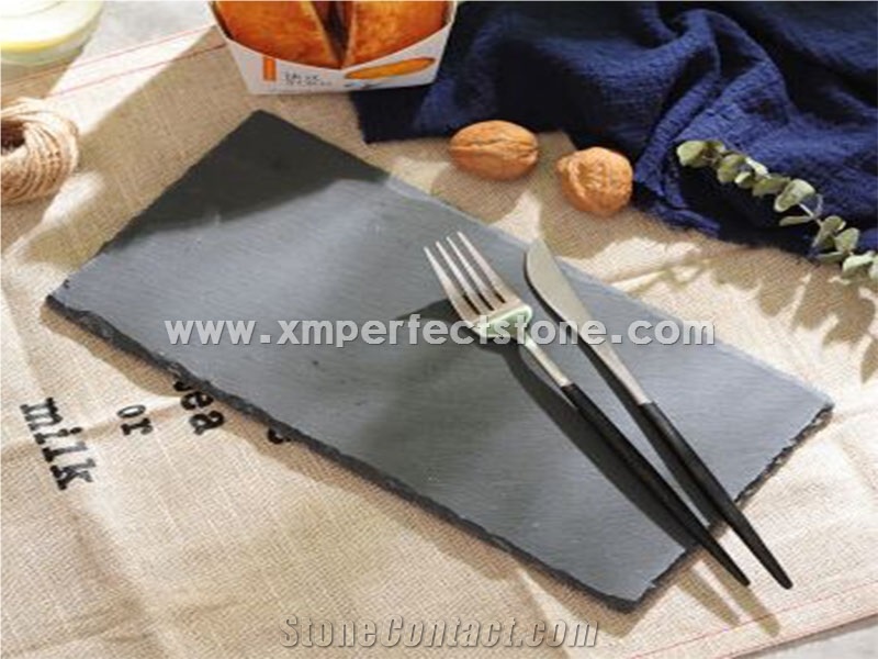 Food Dishes Slate Rectangle Trays Tiles Plates