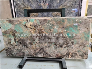 Green Amazzonite Mable with Nice Vein