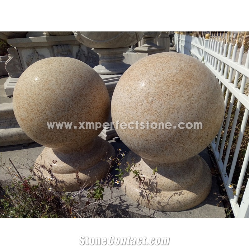 Hot Sell Round Granite Parking Stone Bollard