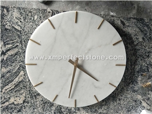 Interior Design Wall Marble Clock White Wall Clock