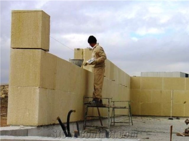 Albamiel Sandstone Massive Construction Masonry Blocks