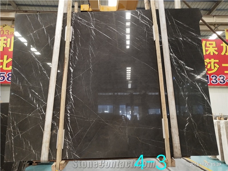 Cafe Marquina Pietra Brown Marble Slab