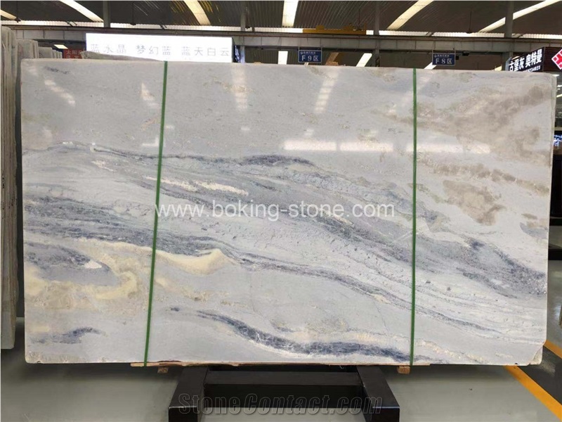 Natural Blue Onyx Slabs Bookmatch