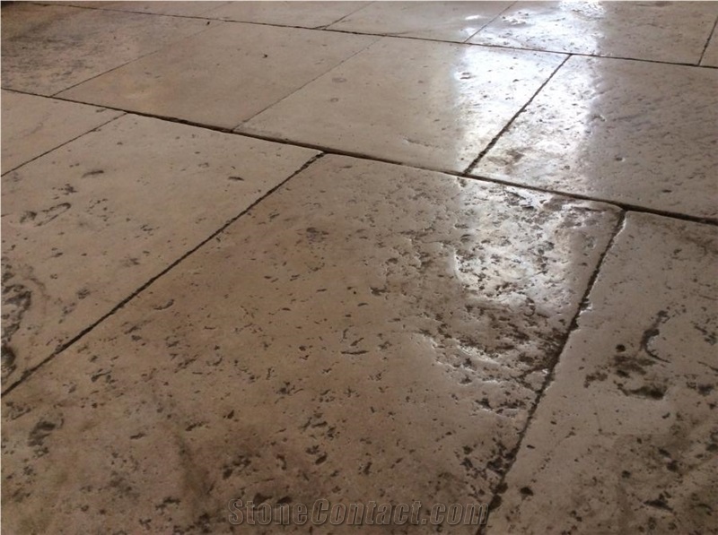 Really Antique French Limestone Floors