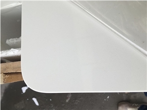 Pure White Quartz Slab Countertops Kitchen Tops