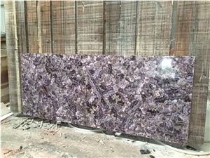 Amethyst Slabs Purple Crystal Semiprecious Stone