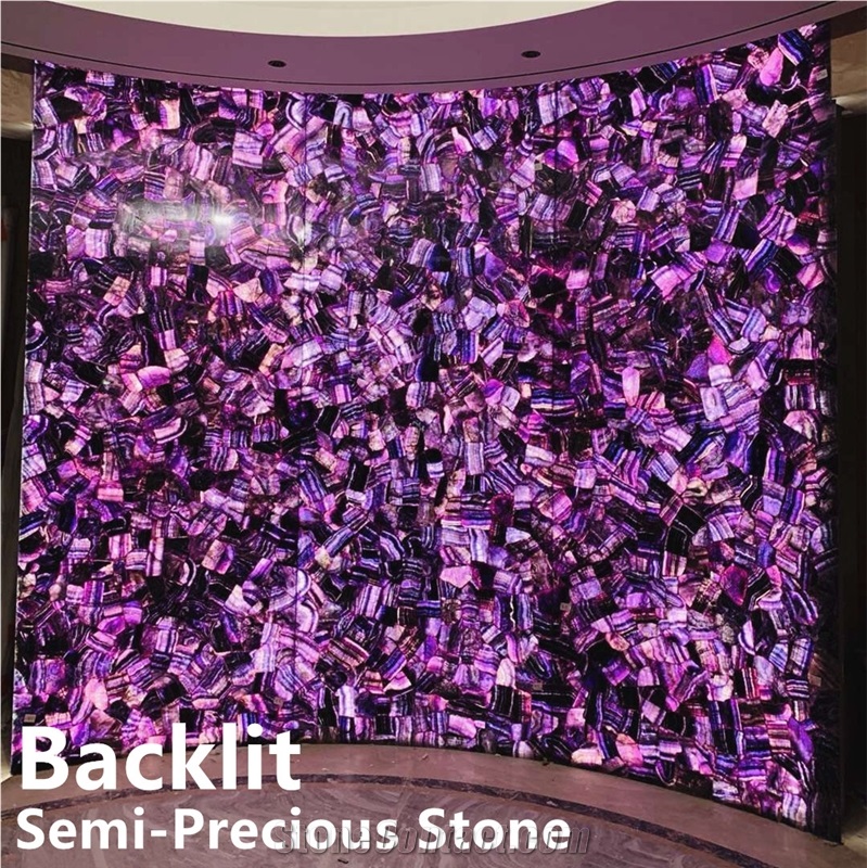 Luxury Lilac Agate Stone,Purple Fluorite Gemstone