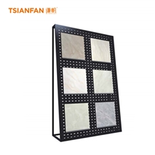 Black Color Mosaic Wall Tiles Display with Hooks