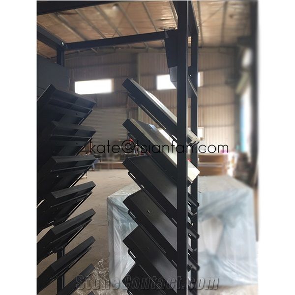 Rotating Double Sided Nature Stone Rack Display
