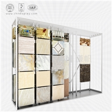 Sliding Ceramic Tile Showroom Display Rack Stand