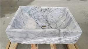 Carrara White Marble Sinks,White Marble Basins