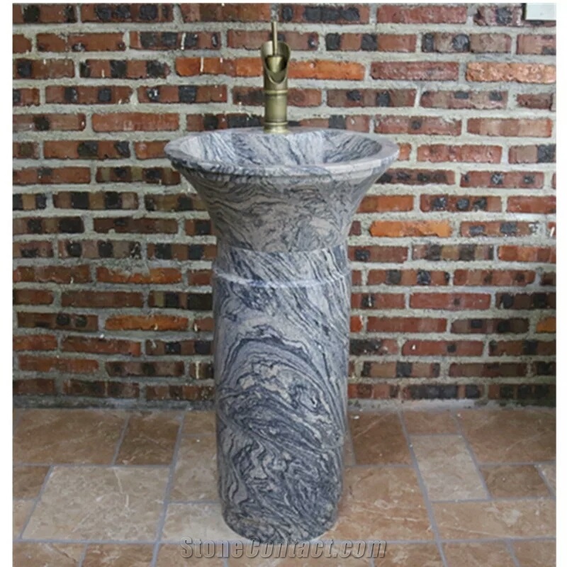 China Juparana Granite Pedestal Sinks,Granite Sink