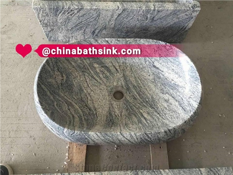China Juparana Granite Sinks,Grey Granite Basins