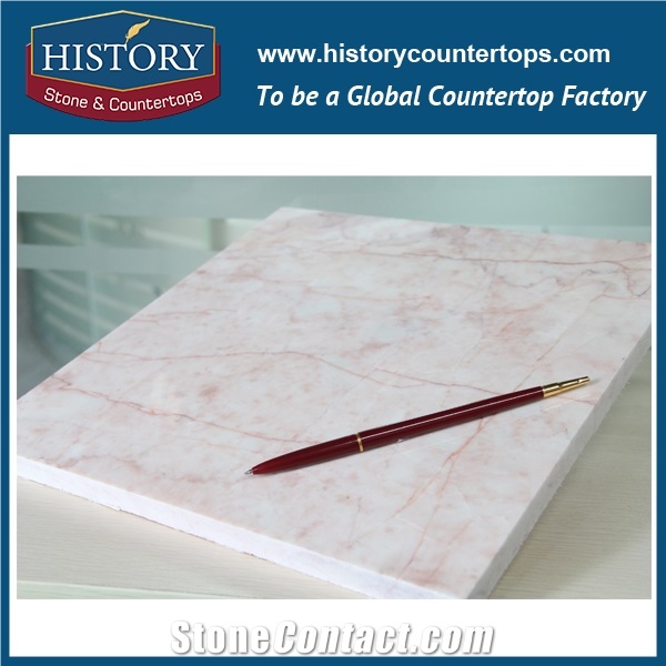 Elegant Wall Pink Marble Floor Tile 12x12