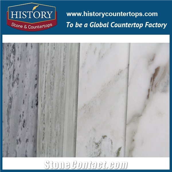 Project Imperial Pure White Marble Cheap Slab Tile