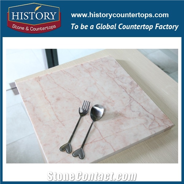 Rose Milk Marble Pink White Kitchen Flooring Tiles