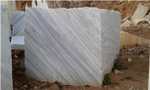 White Marble Rajado Blocks, Brazil White Marble