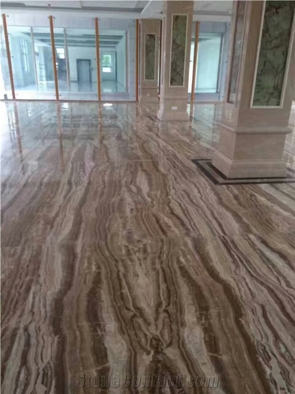 Brown Drama Travertine for Wall and Floor Tile