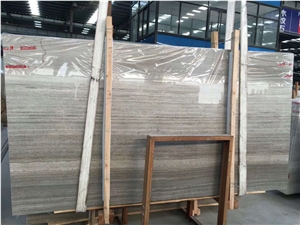 Grey Wooden Grain Marble for Interial Application