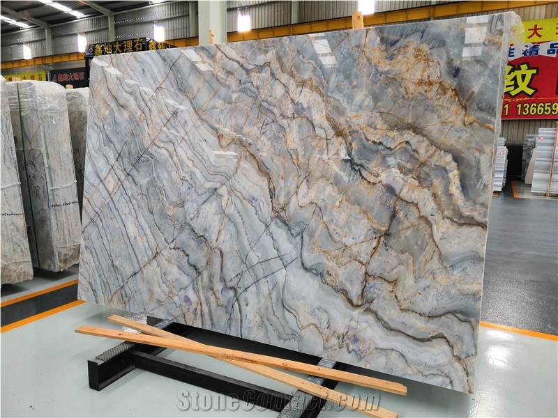 Roma Impression Blue Marble for Wall and Floor