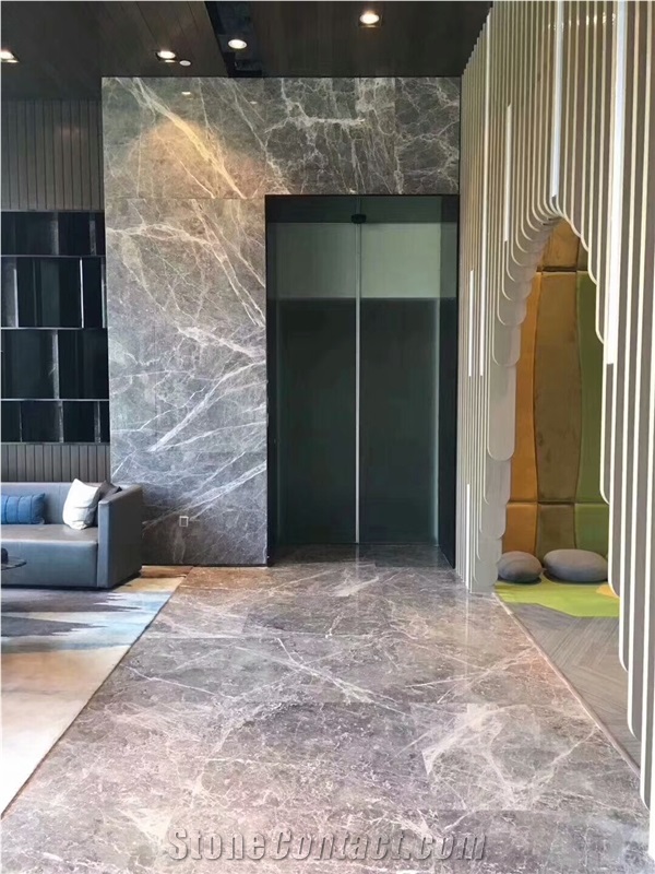 Silver Grey Marble for Wall and Floor Application