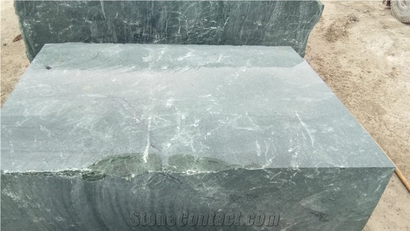 Rajasthan Green Marble Block, India Green Marble