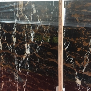 China Black Gold Marble Tiles for Floor 60x60
