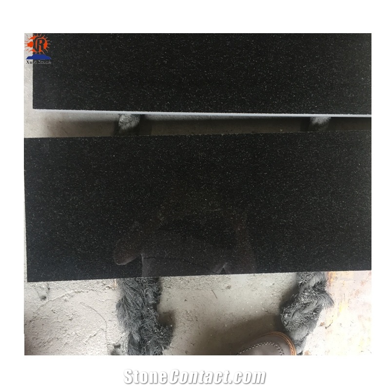 Indian Absolute Black Granite Floor Tiles 600x600