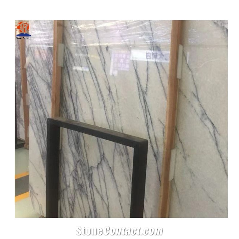 Turkey Milas White Lilac Marble Slabs for Wall