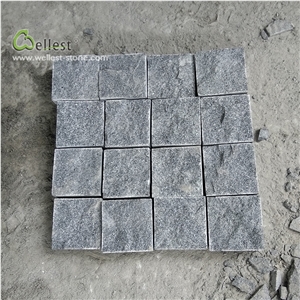 G654 Drak Grey Granite Cube Stone Cobblestone