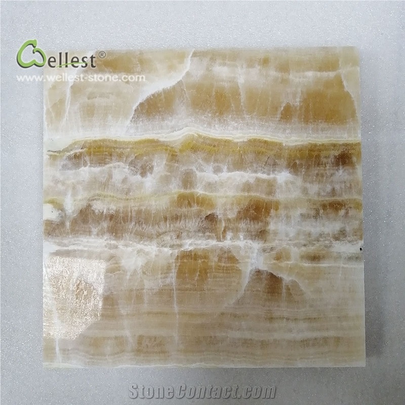 J116 Resin Yellow Onyx Jade Cut to Size Polished