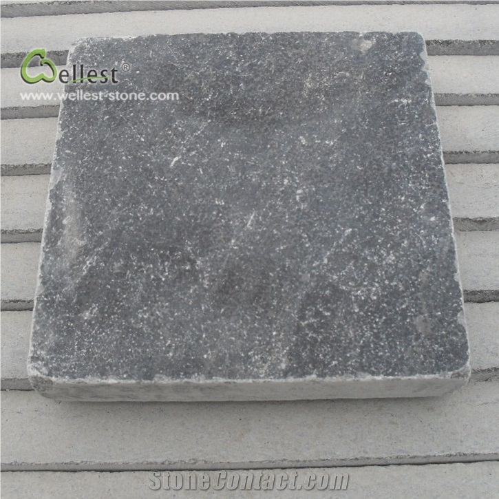 L828 Blue Stone Limestone Cube Paver Antiquetumble