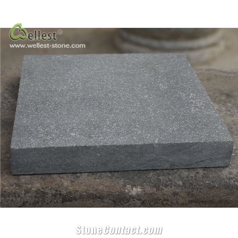 L828 Blue Stone Limestone Cube Paver Sandblasted
