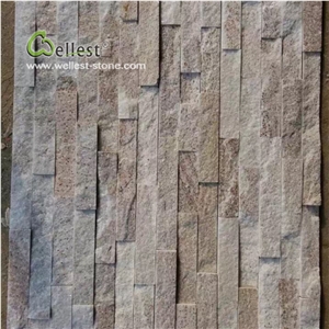 Qt51 Brown Wood Veins Quartzite Ledgestone Veneer