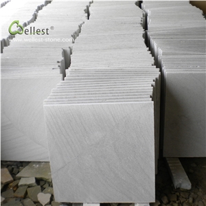 Sy157 White Silver Sandstone Cut to Size Honed